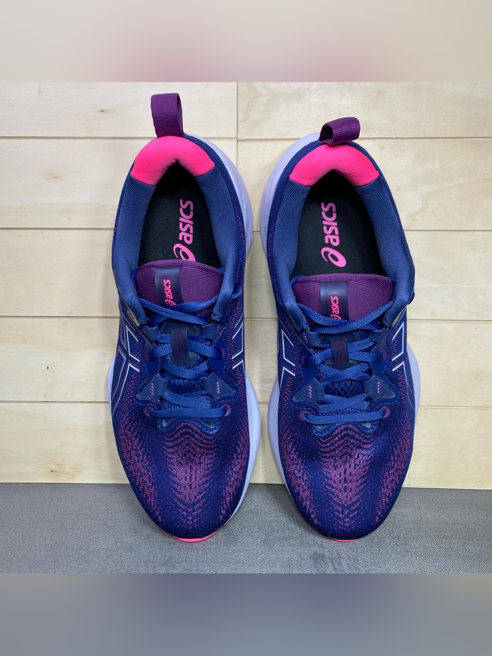 Asics Gel Cumulus 25 Lilac Blue Women's Size 7 Running Shoes Wide Sneakers - Picture 8 of 11